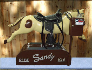 Sandy Horse Kiddie Ride Original Restored Vintage